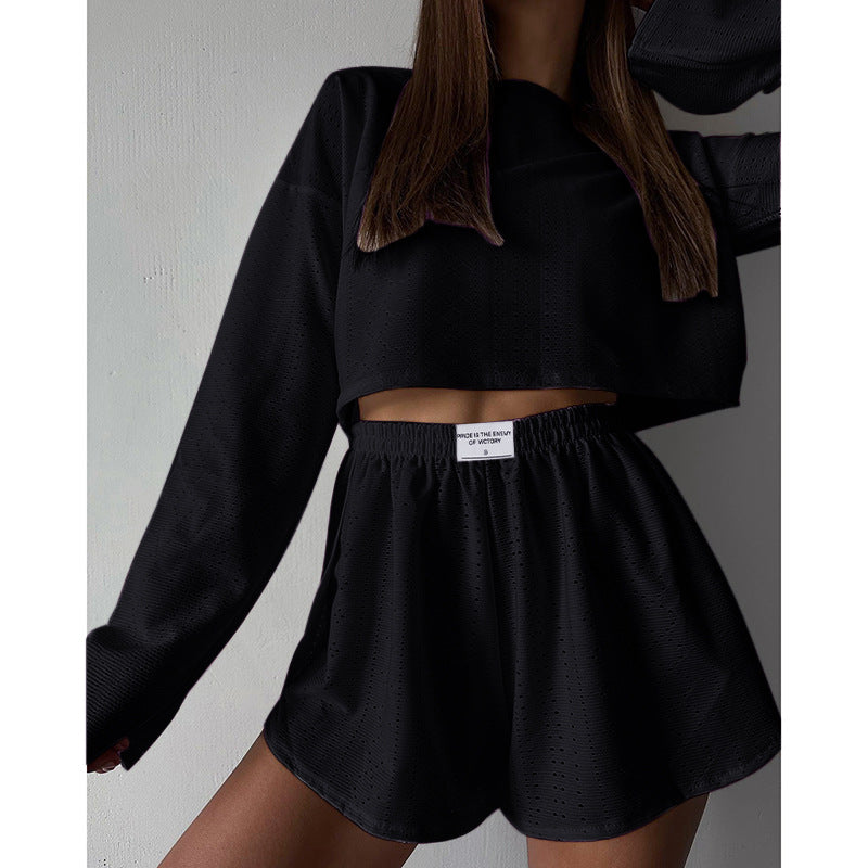 2 Piece Sleeve Top And Shorts