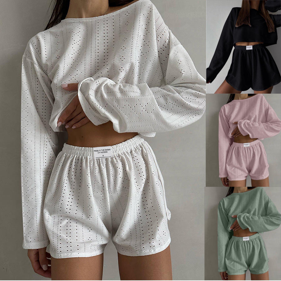 2 Piece Sleeve Top And Shorts