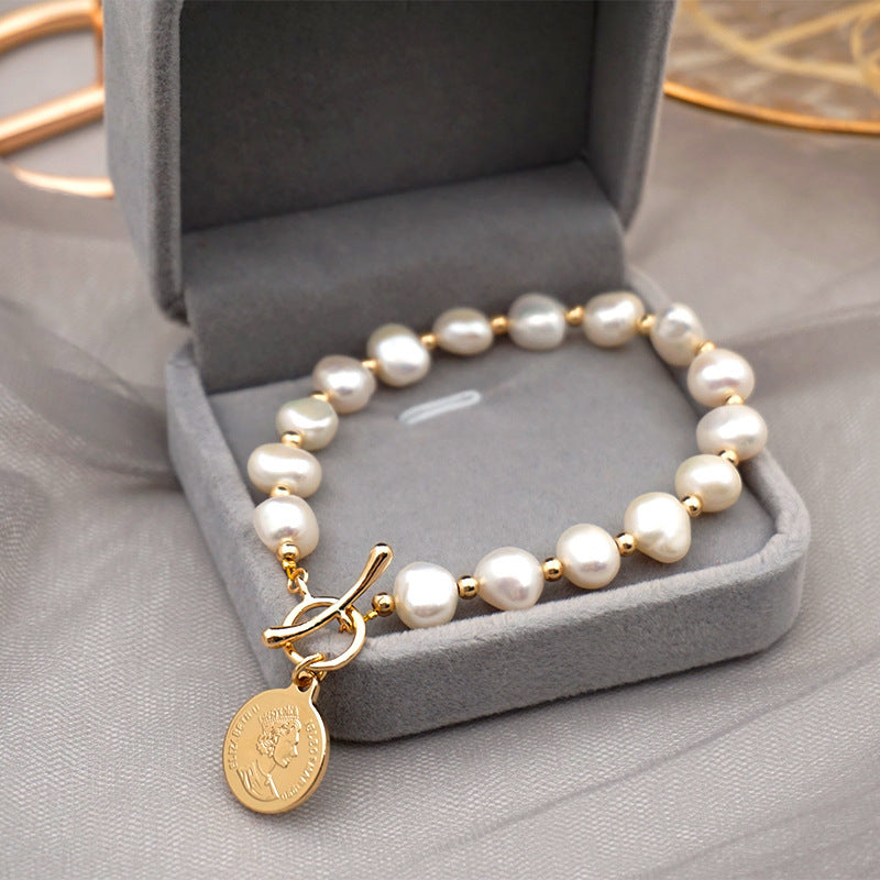 White Pearl Bracelet