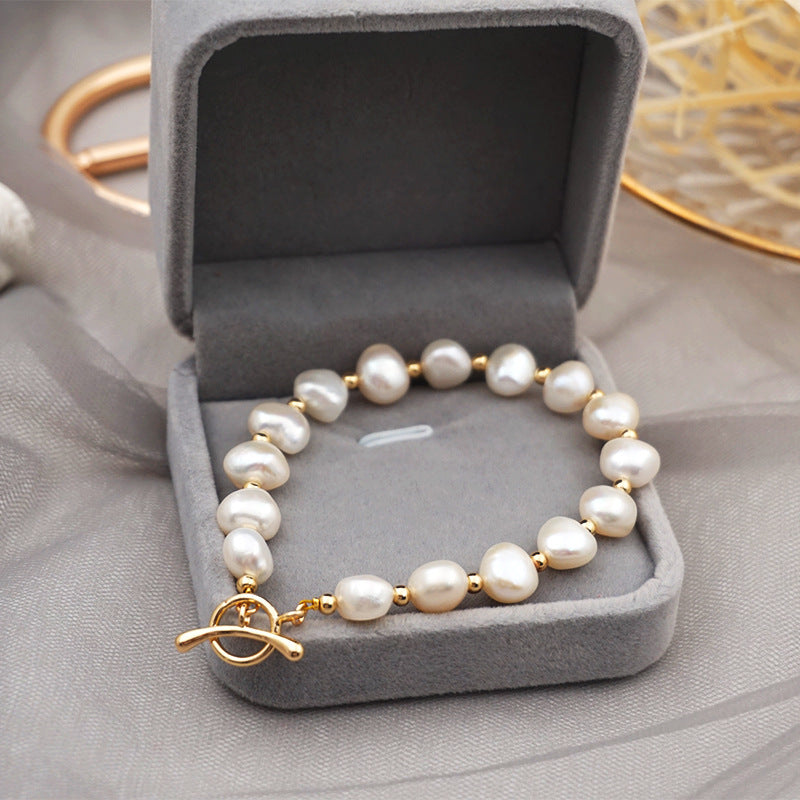 White Pearl Bracelet