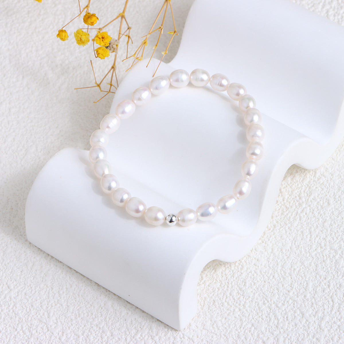 White Pearl Bracelet