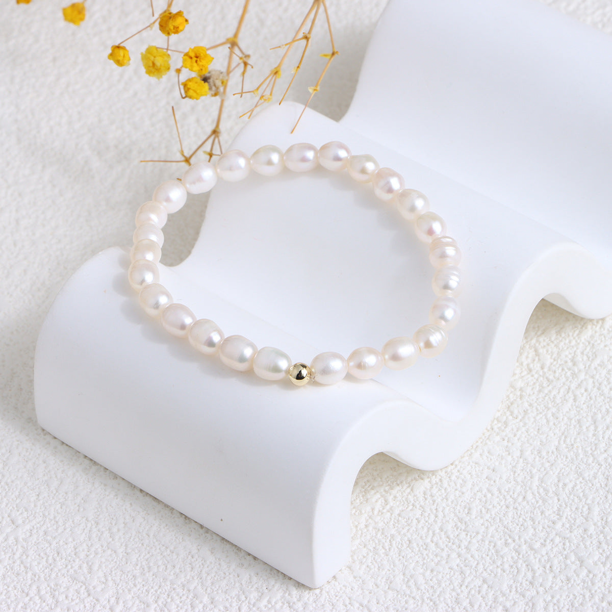 White Pearl Bracelet