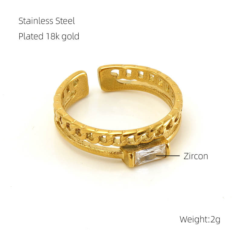 Fashion Gold Diamond RIng